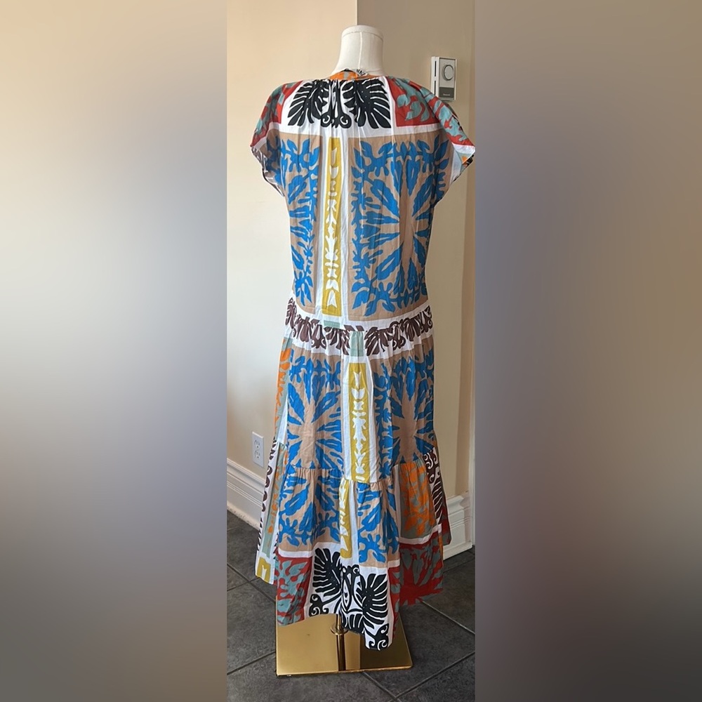 ZARA Colorful Patterned Kaftan dress size extra small - Picture 8 of 10